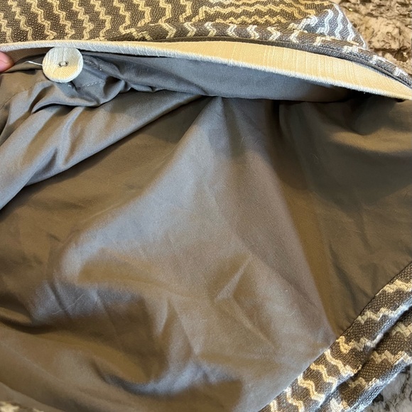 6 Piece Madison Park King Size Duvet Comforter Bedding Set Gray White Home Decor - Picture 3 of 16